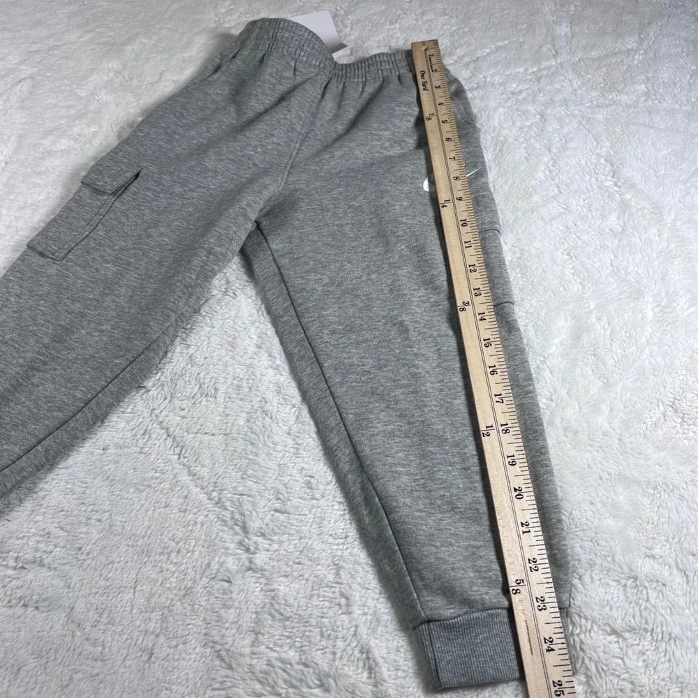 Nike Child Size 6 DK Grey Heather Cargo‎ Jogger Sweatpants 86L092-042 NWT